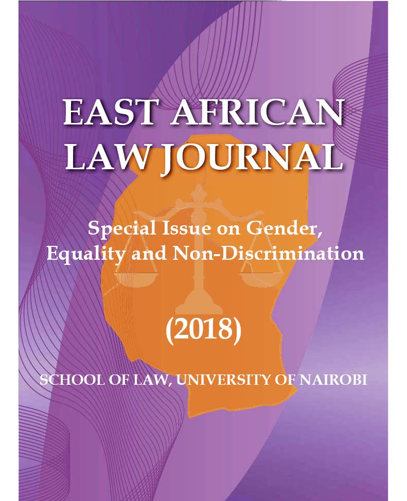 EALJ - Special Issue on Gender, Equality & Non-Discrimination (2018)