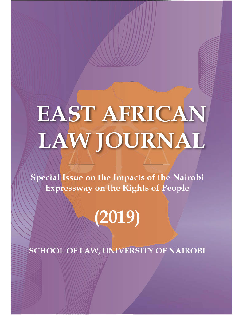 EALJ - Special Issue on the Impacts of the Nairobi Expressway on the Rights of People (2019)